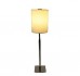 Dua Lighting Cylindrical Off White Shade Table Lamp